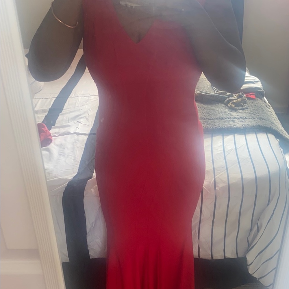Elegant Red Evening Gown